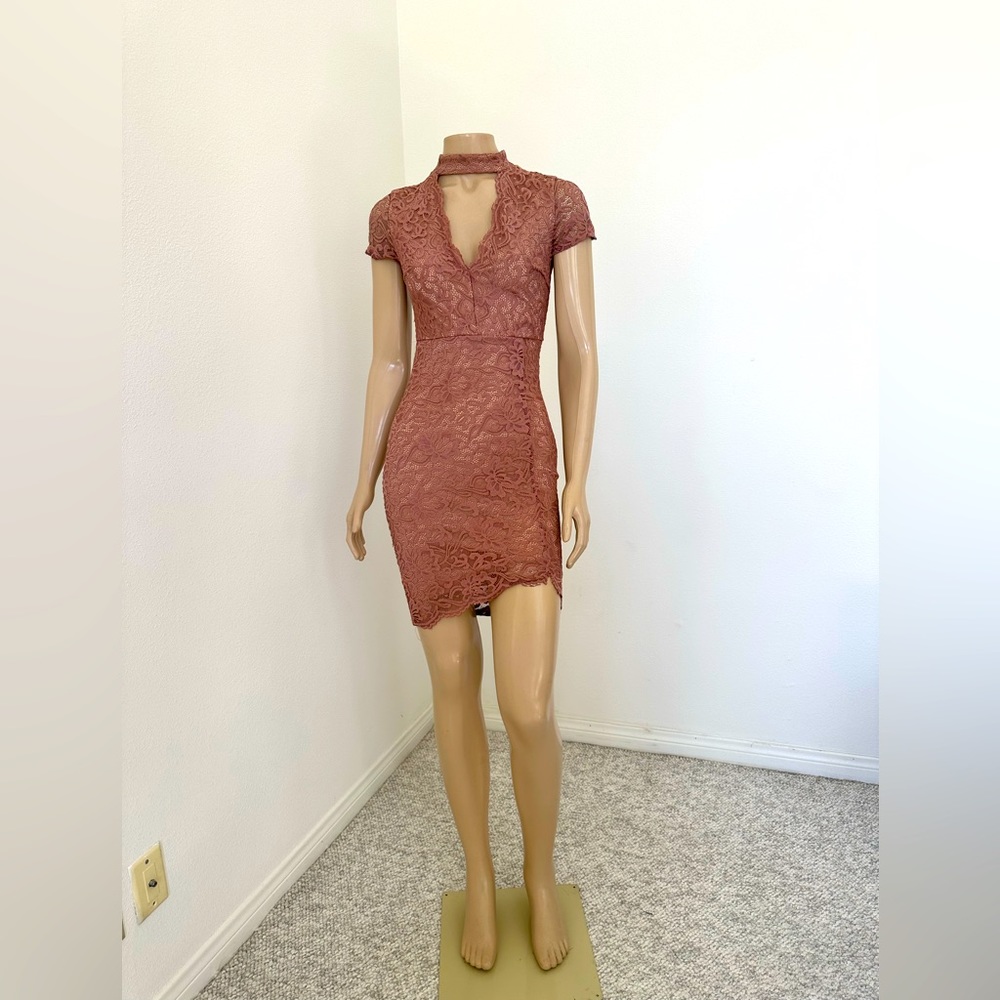 Caramel brown beautifully made dress used